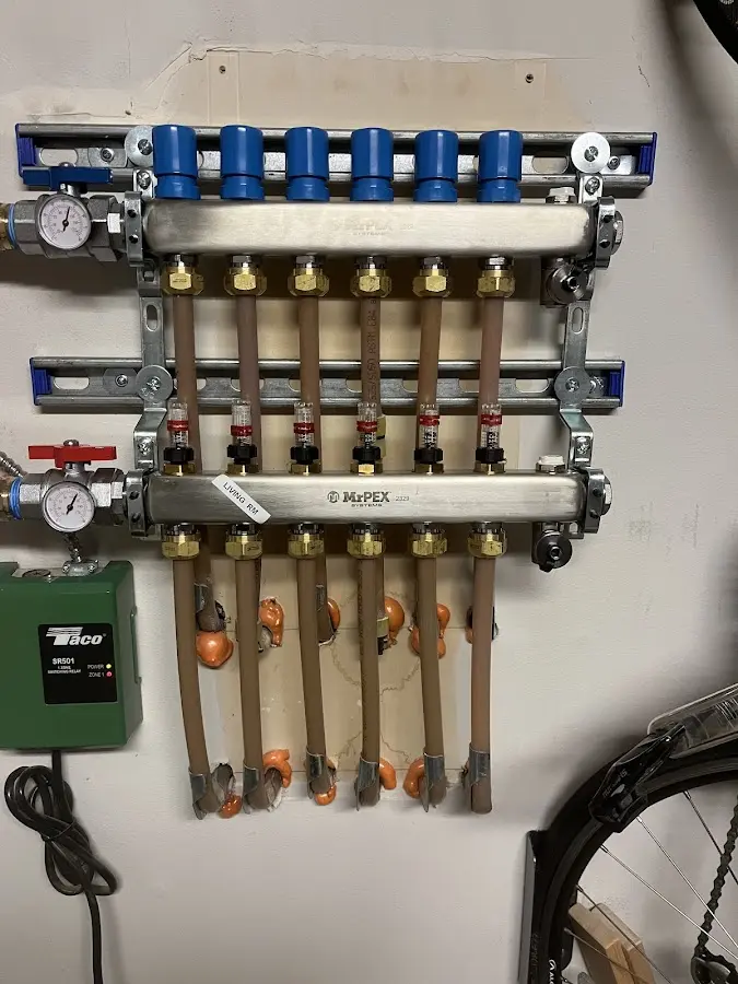 Plumber performing Gas Line Installation at a residential property in Aliso Viejo